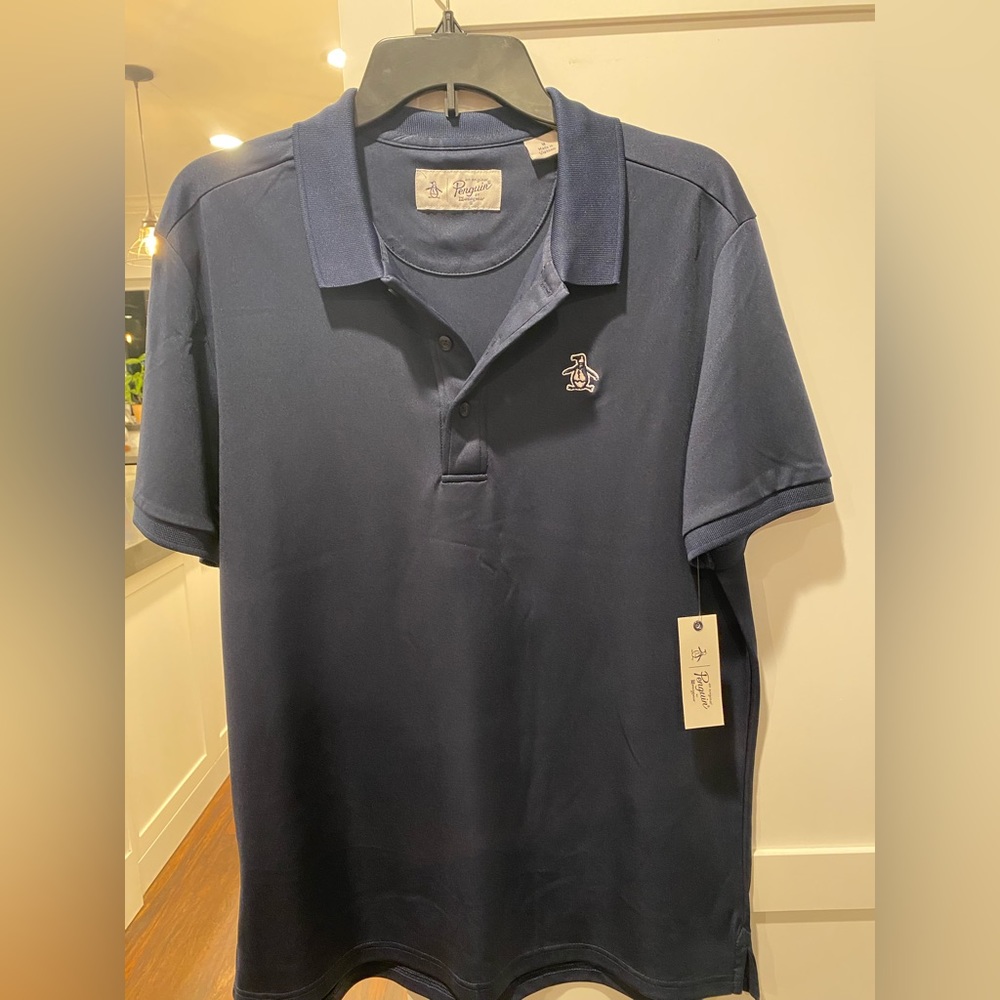 Men’s navy Original Penguin polo NEW